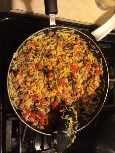 Stuffing ingredients combined