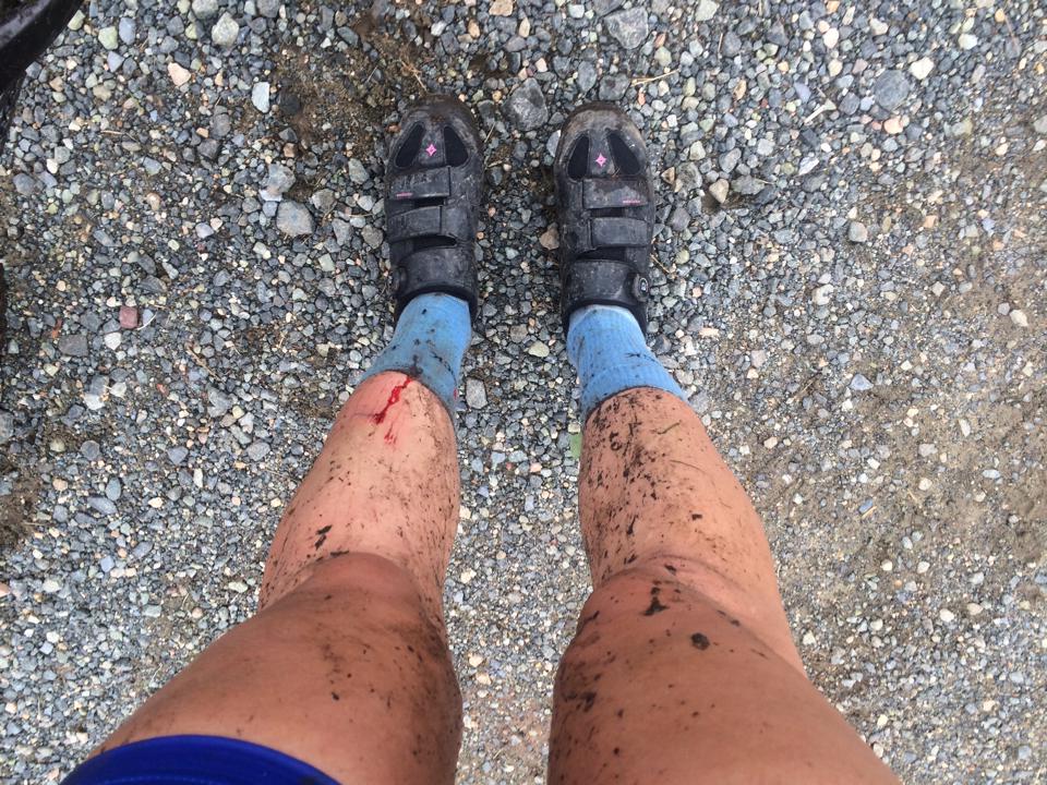 I did clean up before going to the hotel, I swear!