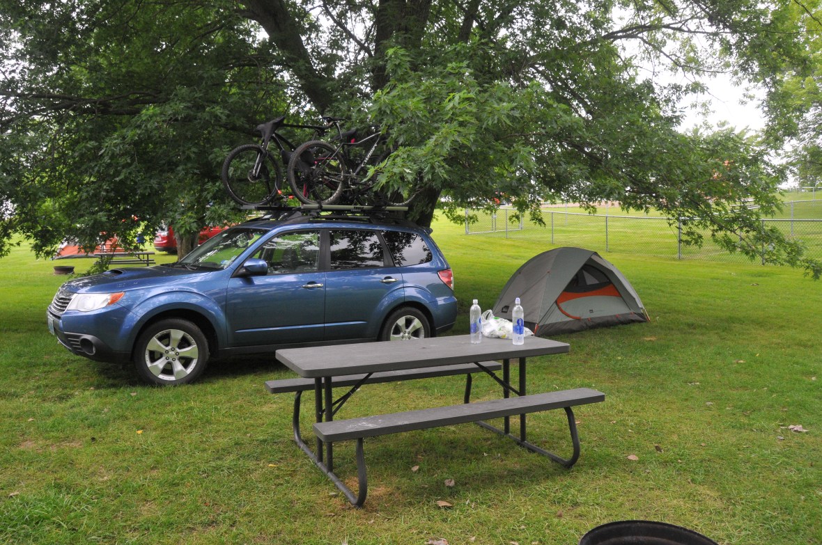 My campsite at the KOA in Adel, IA