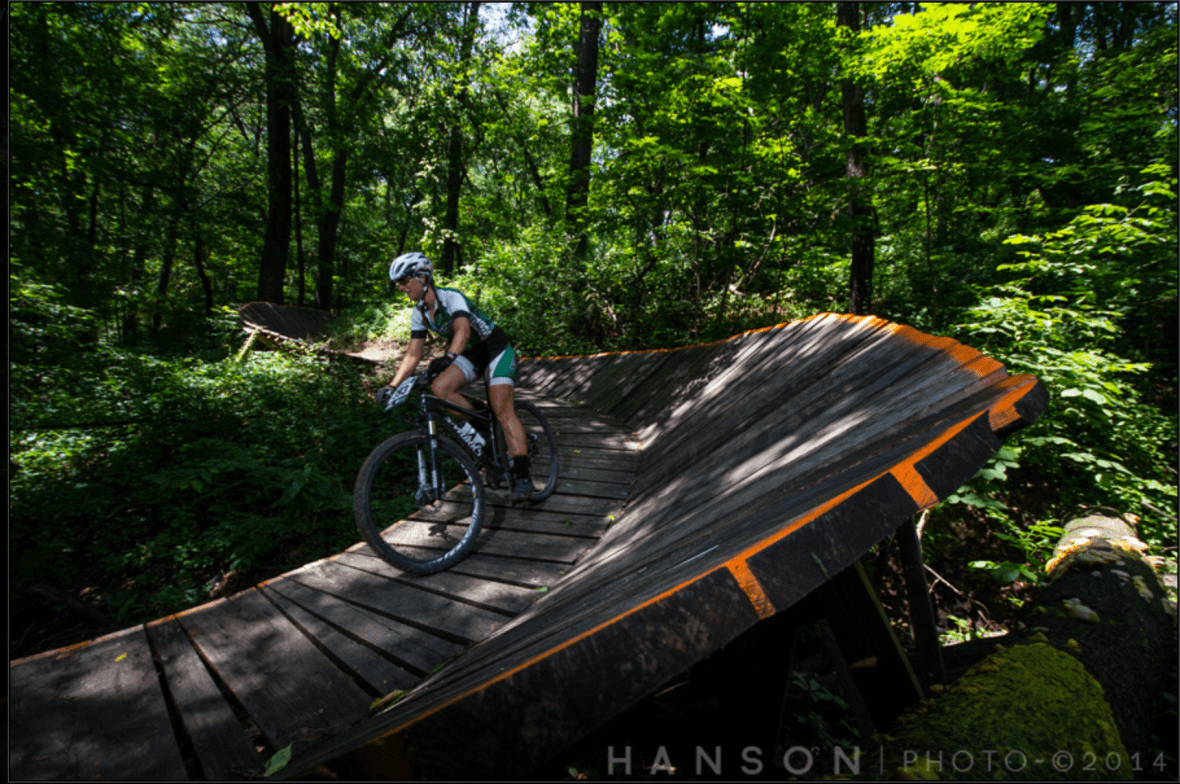 Nope, skipped riding the wall!  (Photo by Hanson Photography)