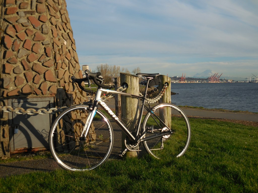 Volcano and a road bike :)