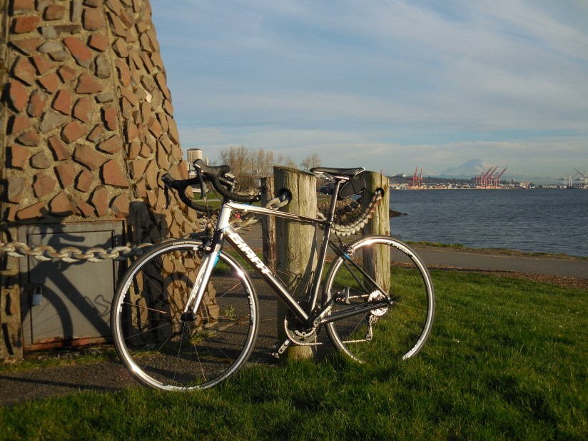 Volcano and a road bike :)