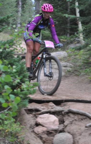 The sketchy line is faster... I need to learn to take it! LMBS #6, just hanging on 'til the finish (Photo by Jessica Flock)